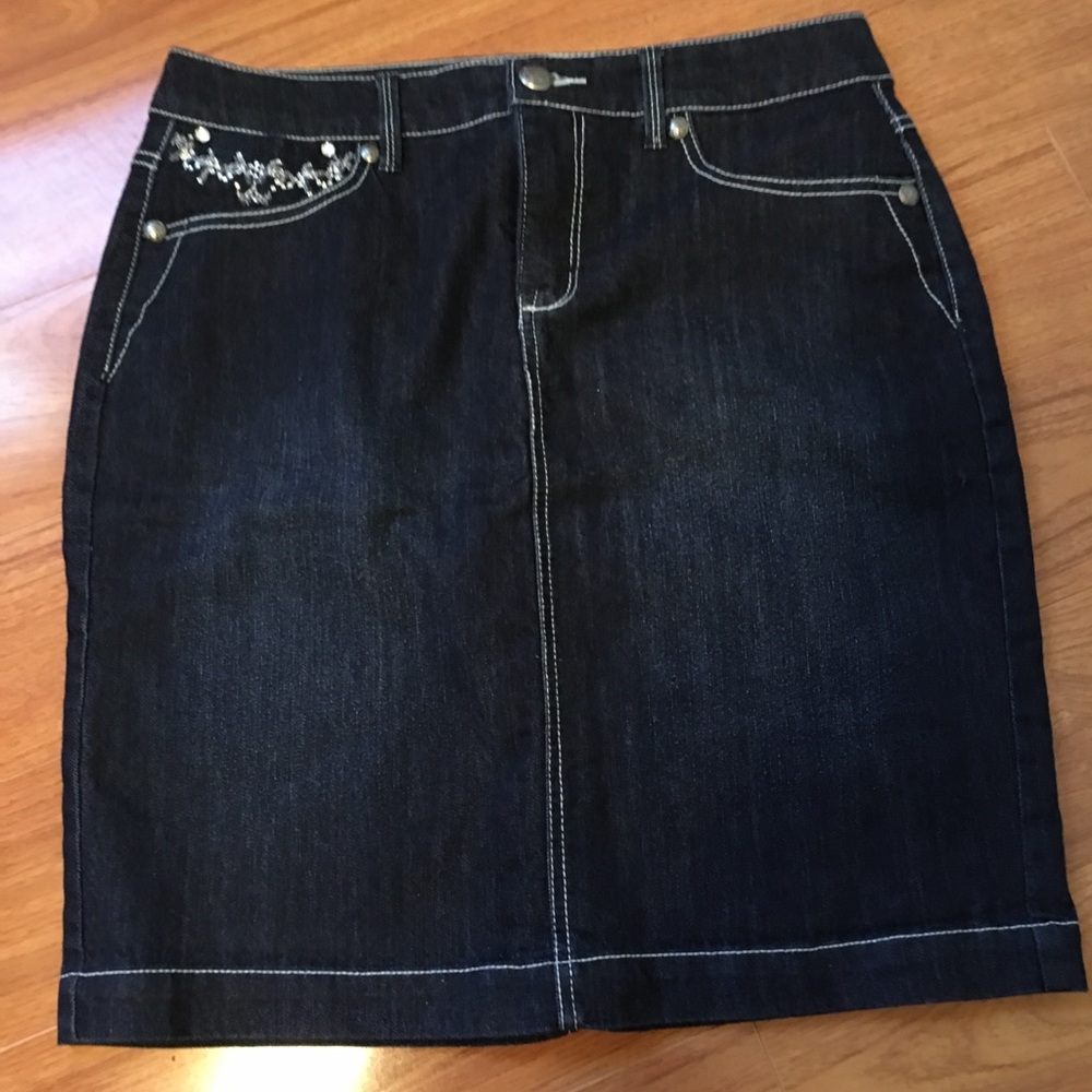 Style & Co. stretch jean skirt